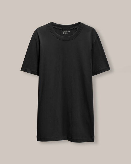 Playera Larga Slim Negra